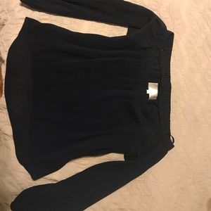 Off the shoulder top (dark navy)